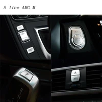 car styling interior button decoration cover trim sticker decals for bmw 1 2 series coupe f22 f20 f52 two sedan auto accessories