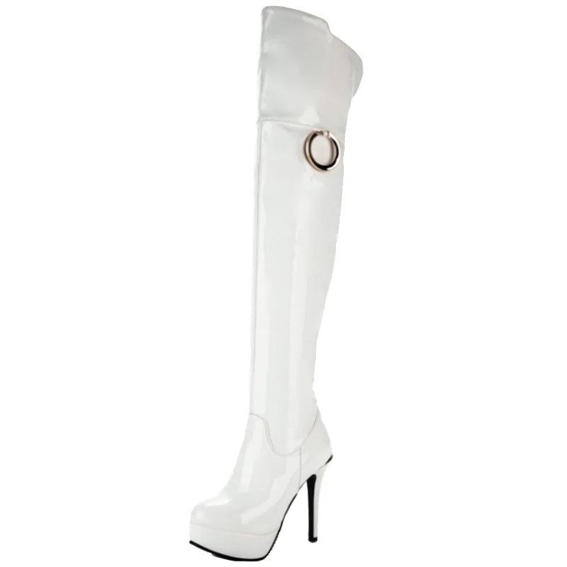 Женские сапоги Челси на шпильке SJJH длинные платформе с круглым носком молнии