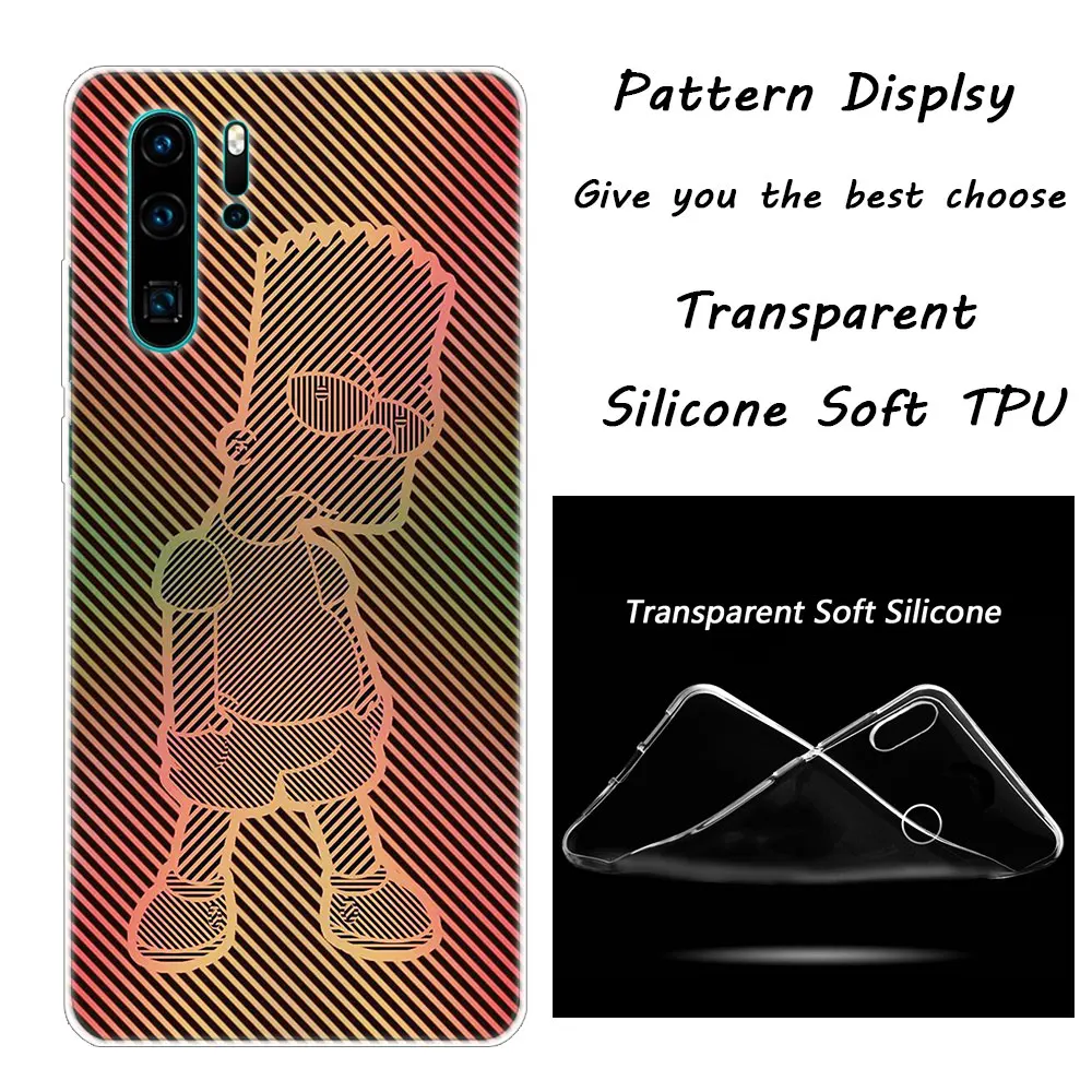 006 Homer Simpson Мягкий силиконовый чехол для телефона huawei P30 P20 Pro P10 P9 P8 Lite P Smart Z Plus NOVA 3 3i Модный чехол - Цвет: 006