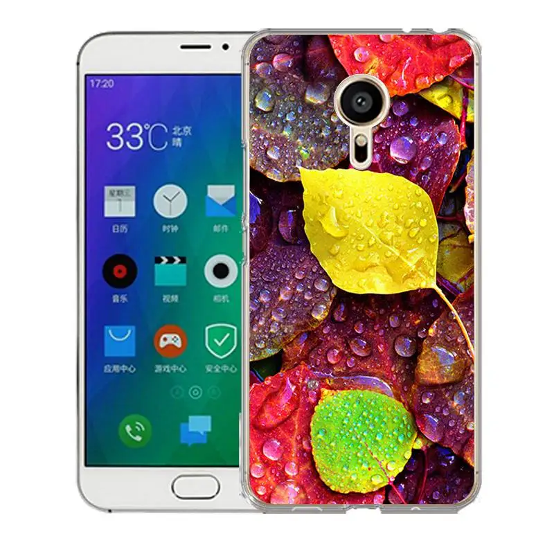 QMSWEI TPU Soft Phone Case For Meilan MX6 pro6 u20 E2 m3 M5 M5s metal Note3 U10 Clear Flora Chocolate Leaf Cover Free Shipping |