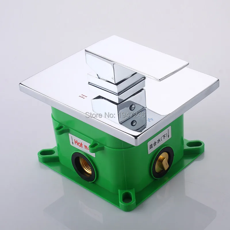 Настенный смеситель для душа Роскошный полированный 10 &quotквадратный стиль