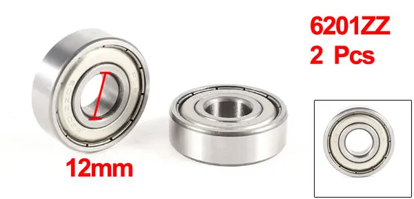 2 шт. 6201Zz одиночный ряд Глубокие шаровые подшипники 10X12X32 мм|bearing 10|bearing bearingbearing 12 |