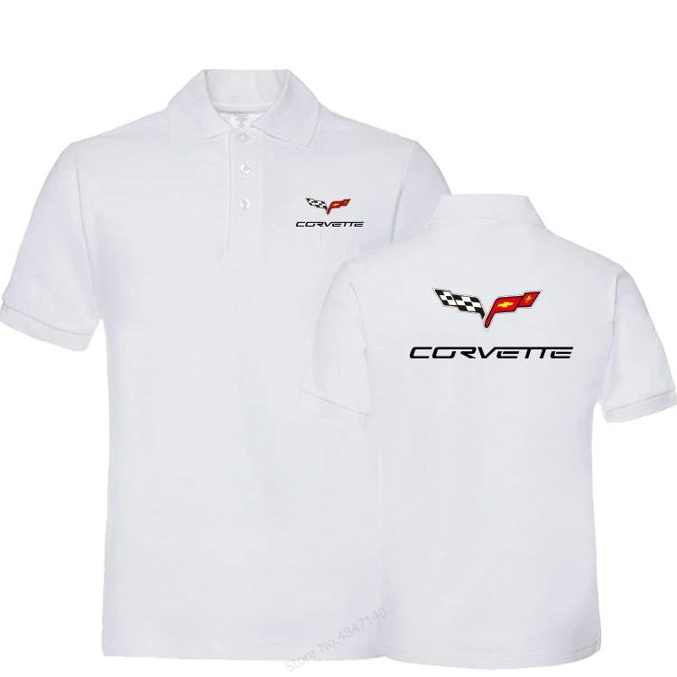 4 Бренд одежда для офиса(верх) для мужчин повседневное хлопок Chevrolet Corvette мужские Поло рубашка короткий рукав топы корректирующие одноцветн - Цвет: 4