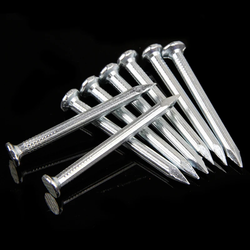 Бетонные гвозди с плоской головкой закаленная рифленая плита высокой прочности