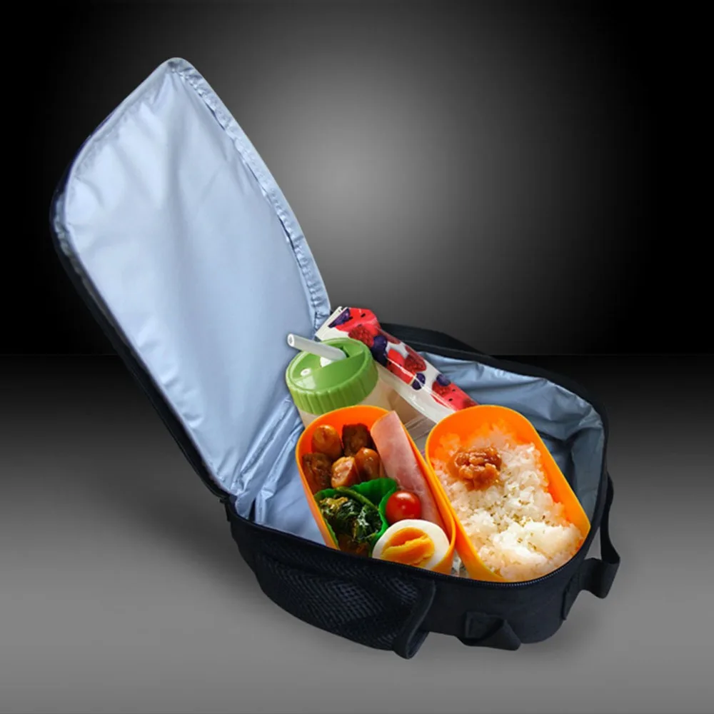 

Nopersonality Classic Hippie Bus Print Lunch Bags for Men Women Insulated Student Kids Lunch Box Food Bag with Strap Shoulder