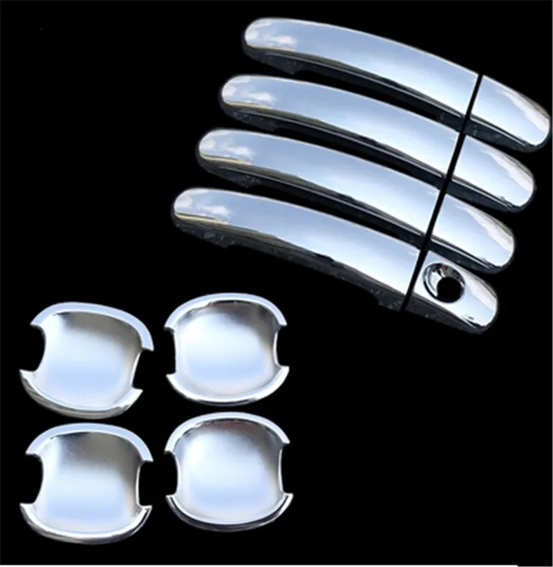 Хромированная обшивка для автомобиля чехлы чашек с ручкой двери из АБС пластика