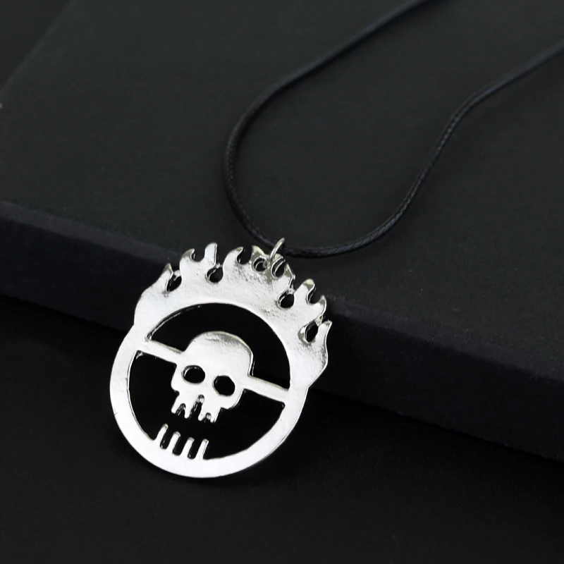 Мужской кулон в стиле панк рок подвеска с рисунком пламени черепа Mad Max Fury Road колье