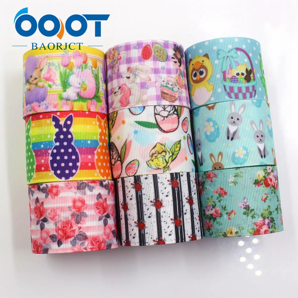 OOOT BAORJCT I-19112-328 38 мм 10 ярдов цветочные Мультяшные ленты термотрансферные печатные