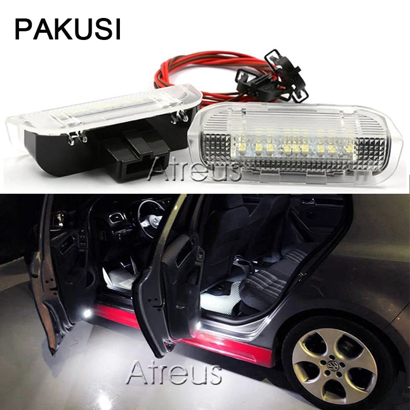 PAKUSI автомобильные двери Добро пожаловать огни для VW Golf GTi Polo Jetta EOS Tiguan CC Scirocco Touareg