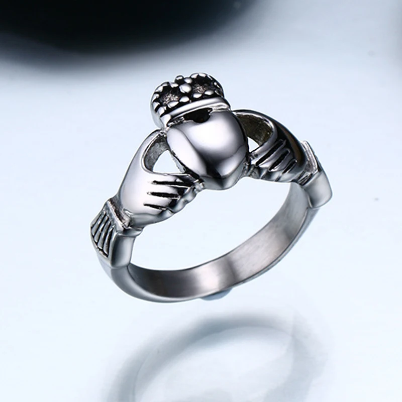 Кольцо Claddagh дружба любовное кольцо для любимой подруги друга качественное из