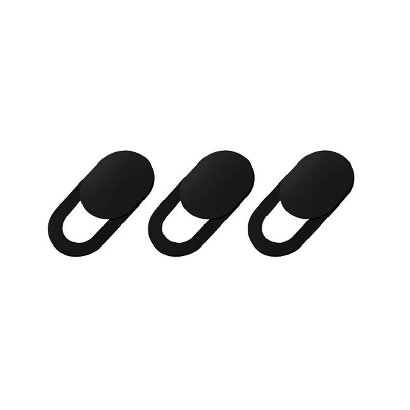 3 pcs black Мобильный телефон веб-камера конфиденциальности протектор безопасности guarder ультра-тонкий tablet pc ноутбук слайдер камера не хакер defenser - Цвет: 3 pcs black