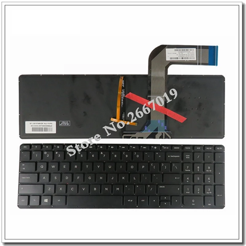 Новая английская подсветка клавиатуры ноутбука HP 15 P 17 F F000 F040 F115 p011st p012st p014st