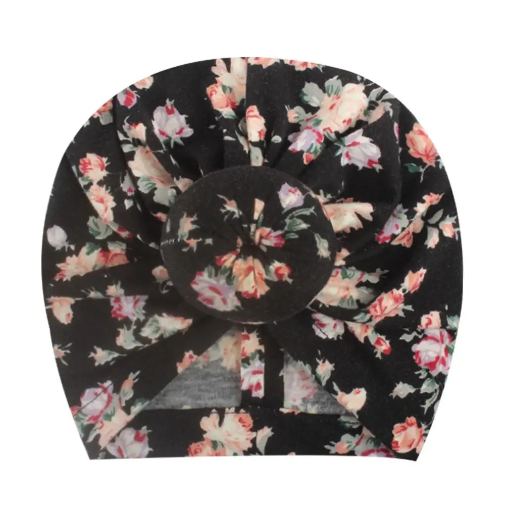 2019 New Toddler Kids Baby Boy Girls Hat Bow Floral Print Beanie Autumn Winter Warm Cap casquette enfant Accessories | Детская одежда и