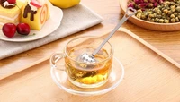 500 pcs wholesale hot sale love heart shape style stainless steel tea infuser teaspoon strainer spoon dhl free sipping