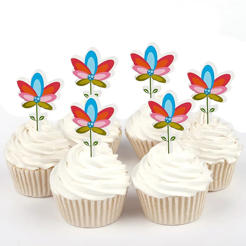 100 шт Дисней Принцесса Золушка София Белла мини бумага кекс Топпер для украшения