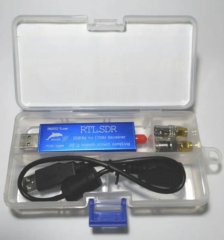 2016 0.1MHz-1.7GHz TCXO UHF VHF HF RTL.SDR USB Tuner Receiver RTL2832U+R820T2 FM | Электронные компоненты и
