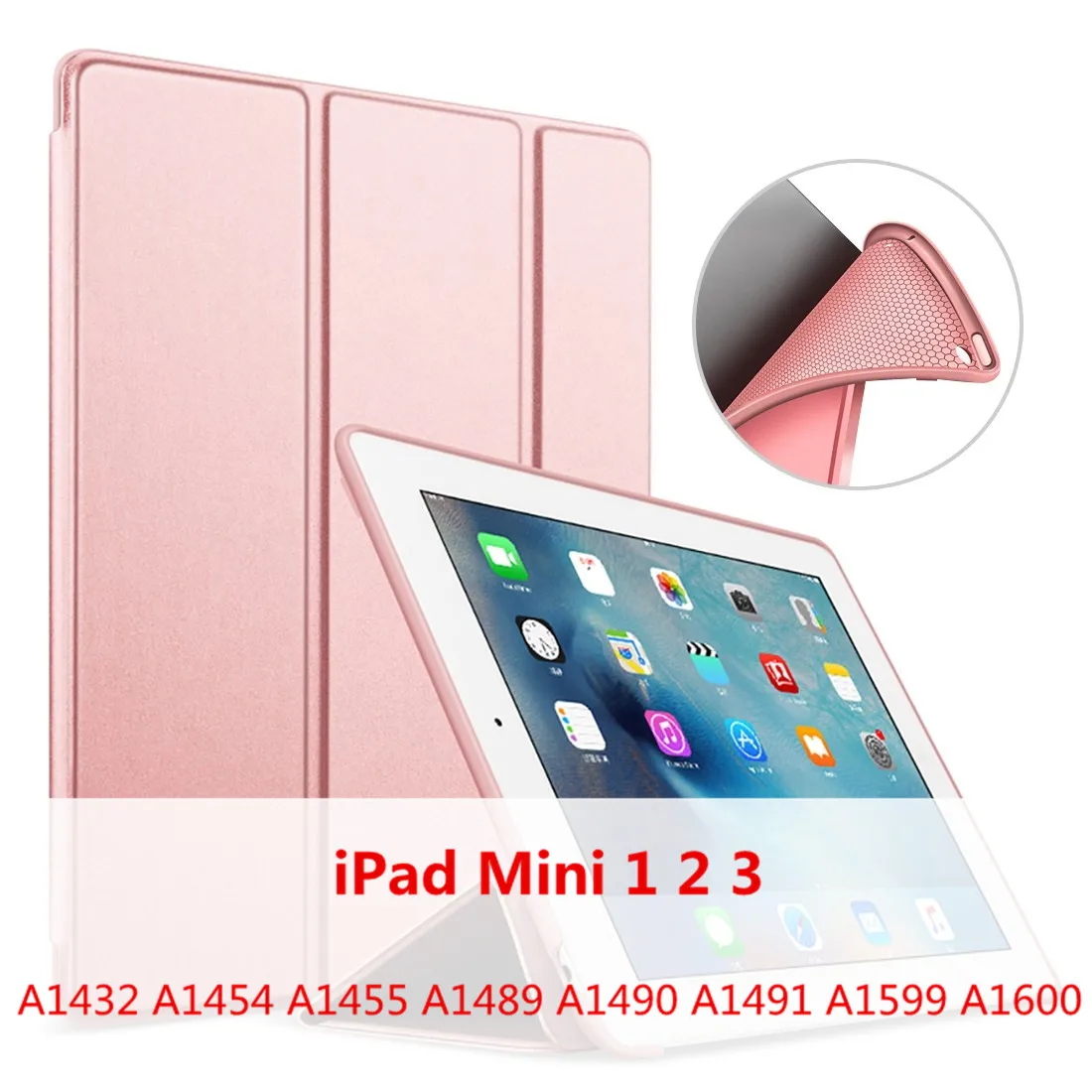 Mini 1 2 3-MGJ Мягкий чехол для iPad воздуха смарт-чехол для iPad 9," Wake-сон Funda для iPad Air 2, 3, 4, тонкий кожаный Капа для iPad Mini 1 2 3 4 5 - Цвет: Mini 1 2 3-MGJ