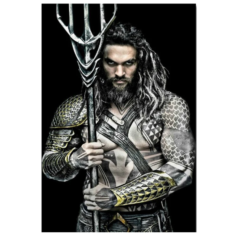 5D DIY Алмазная вышивка крестиком Jason Momoa Marvel Aquaman картина полностью Sqaure мозаика