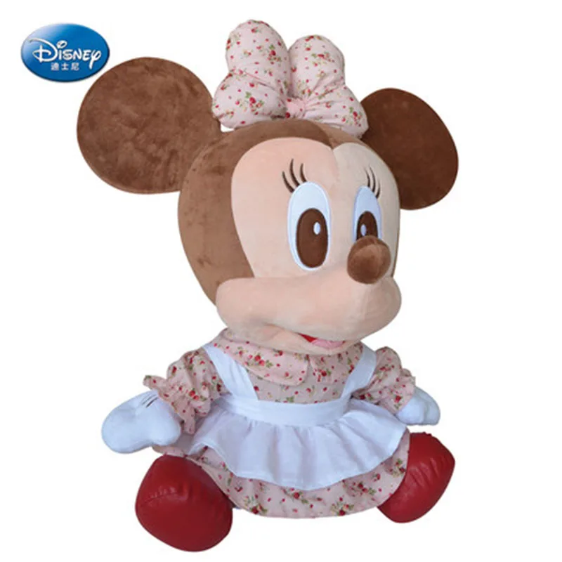 Натуральная Disney Kawaii Микки вишня юбка Минни Куклы Плюшевые чучело мультфильм