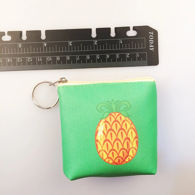 2018 искусственная кожа зеленый высокое качество ананас портмоне оптом дамы