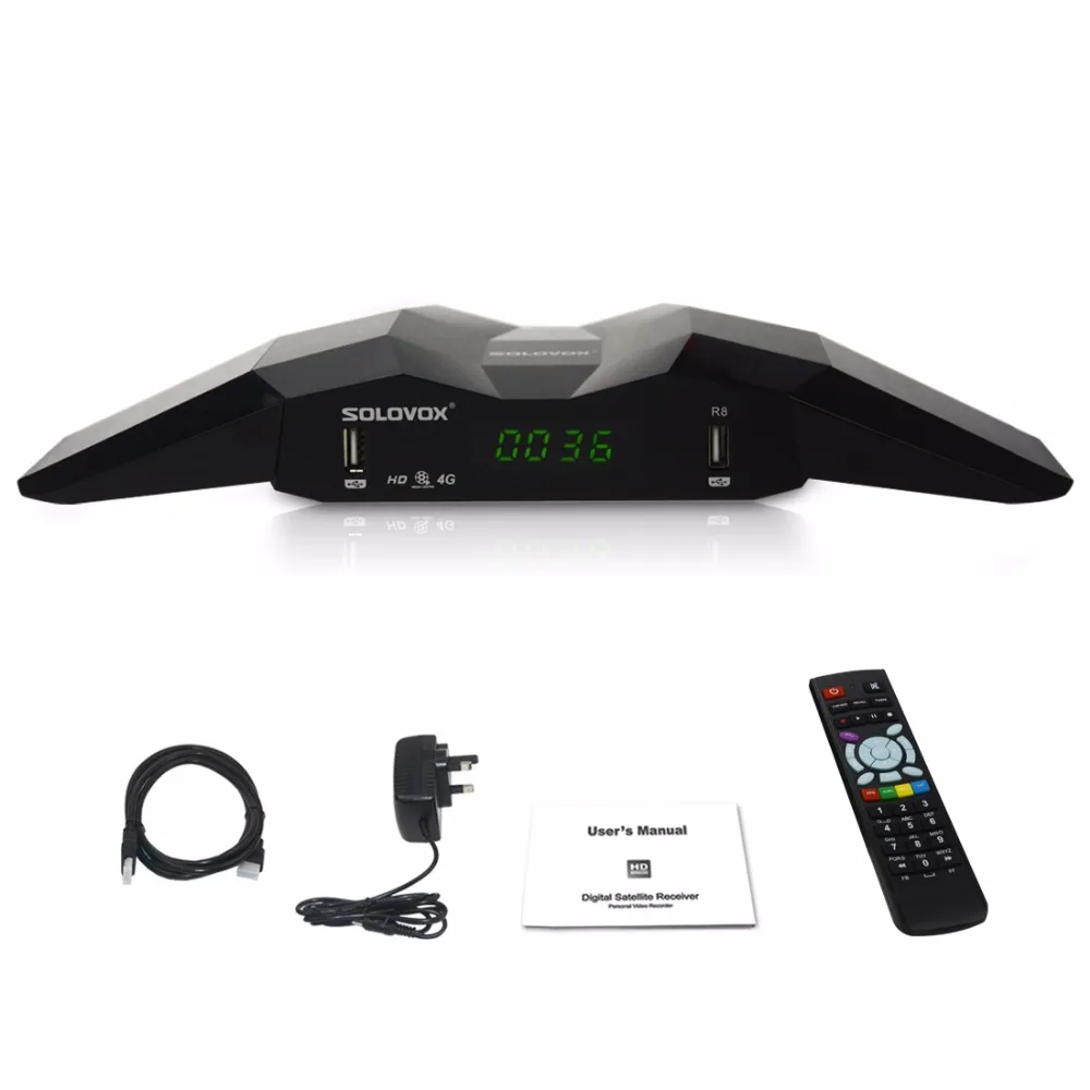2 шт. оригинальный solovox R8 1080 P Full HD цифровой спутниковый ресивер ТВ Поддержка USB