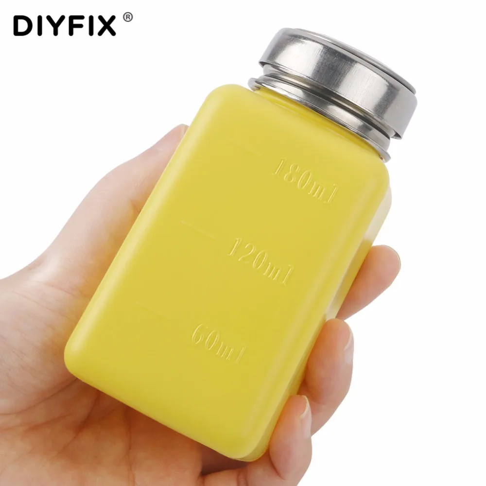 DIYFIX 180 мл Пустой насос диспенсер жидкий спиртовой Пресс бутылка полировка