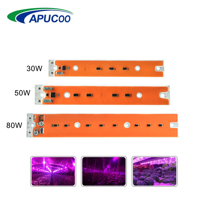 30 Вт 50 80 DIY COB светодиодный Grow Light Fitolampy полный спектр гидропоники для