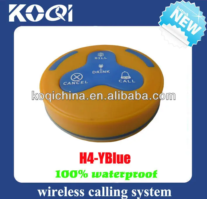 Беспроводная система звонков вызова официанта кнопка для дома благосостояния