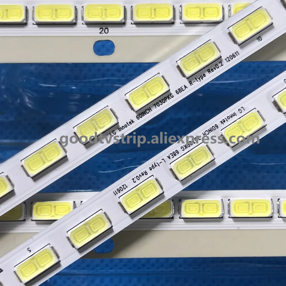 Светодиодный Подсветка лампы Газа 68 светодиодный s для Sh arp 60 &quotТВ LCD 60LX540A 60LX640A