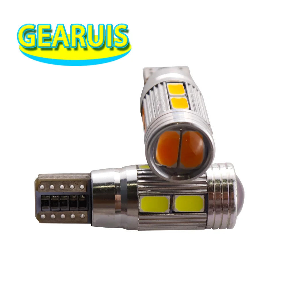10 шт. автомобильные светодиодсветодиодный лампы T10 CANBUS SMD 5630 без ошибок 10smd 5730 168 194