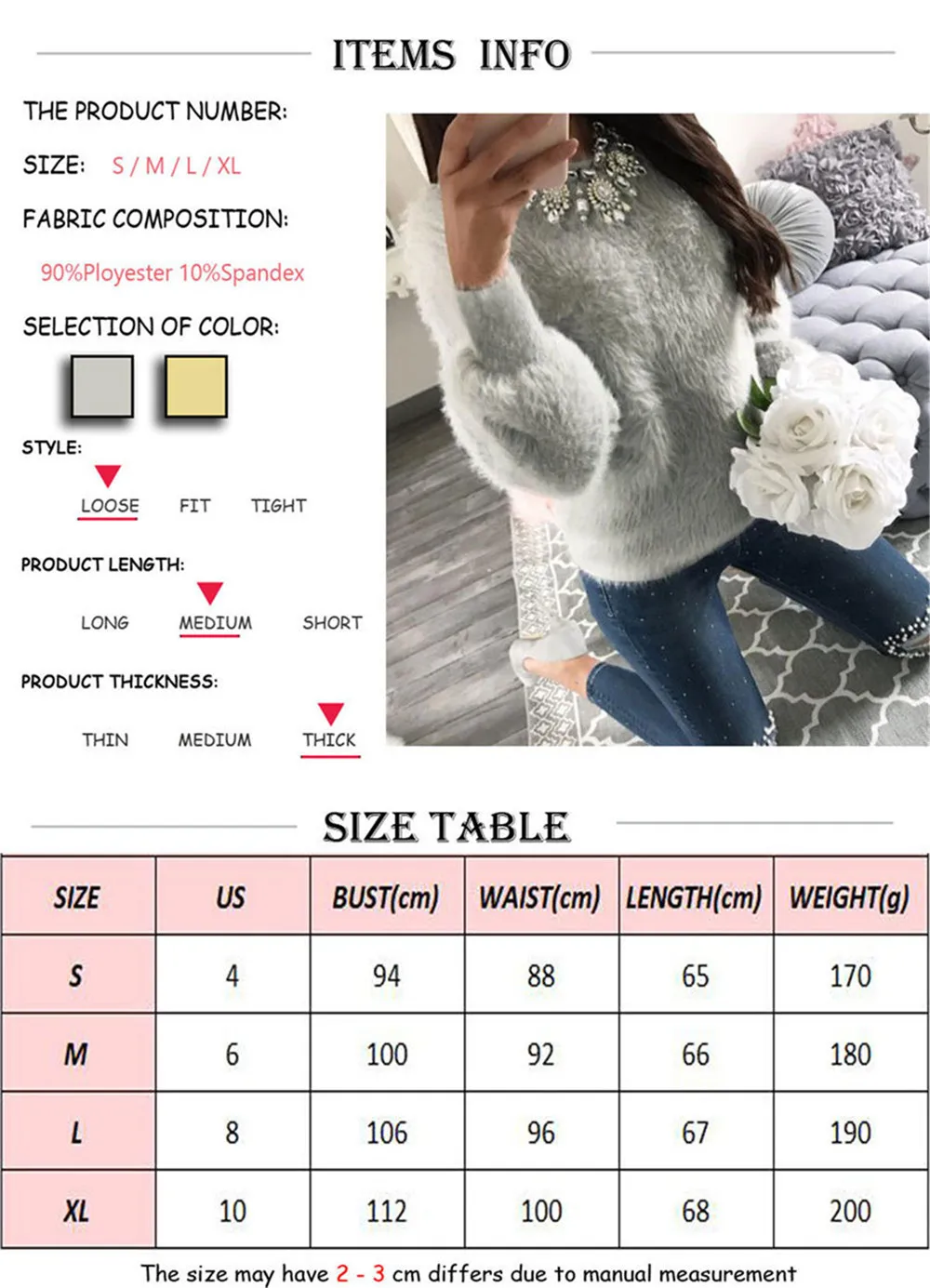 2019 Women Winter Knitting Christmas Sweaters Loose Casual Pull Femme Solid Pullover Streetwear Faux Fur Female Knitted Sweater | Женская