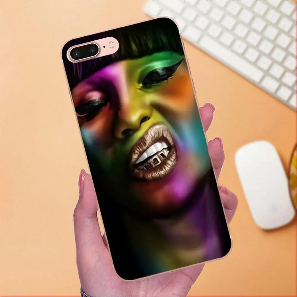Чехол из ТПУ с рисунком Unny Girl Cardi B для Sony Xperia Z Z1 Z2 Z3 Z4 Z5 compact Mini M2 M4 M5 T3 E3 E5 XA XA1 XZ Premium |