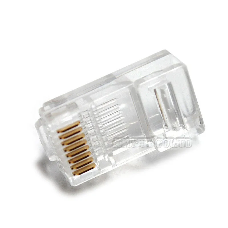 50 шт. RJ45 CAT5 кристальная сетевая модульная штепсельная вилка 8P8C для твердотельных