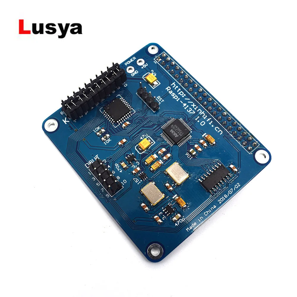 Raspi-4137 Raspberry Pi 2B 3B 3B+ цифровой вещательный сетевой плеер поддерживает выход ies 32 бит 384K DSD256 DSD F5-011