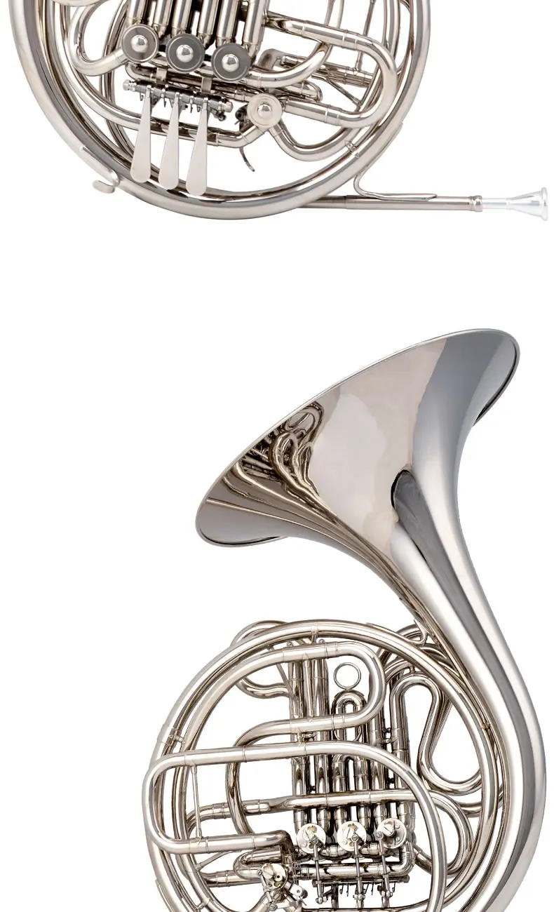 JAZZOR JZFH-310 4-кнопочный двойная французская валторна модель входа, Bb/F духовые инструменты Валторны s с мундштуком