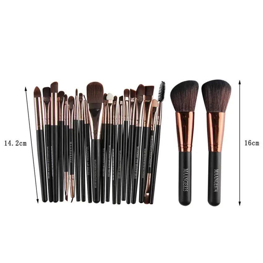 

22Pcs Cosmetic Makeup Brushes Set Bulsh Powder Foundation Eyeshadow Eyeliner Lip Make up Brush Beauty Tools Maquiagem for Women