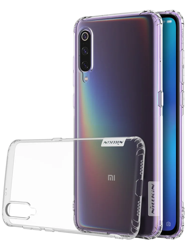 Для xiaomi mi 9 чехол 6,39 ''Nillkin натуральный прозрачный мягкий кремний TPU Защитный чехол для xiaomi mi 9 mi 9 Pro Чехол - Цвет: Transparent