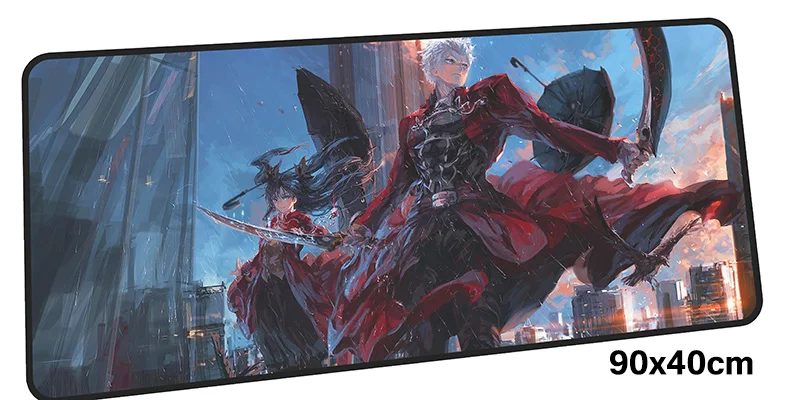 Size 900x400X2MM Fate Saber Коврик для мыши геймер 900x400 мм notbook коврик для мыши большой игровой коврик для мыши большой коврик с закрытыми краями Коврик Для Мыши Компьютерный Настольный коврик для мыши - Цвет: Size 900x400X2MM