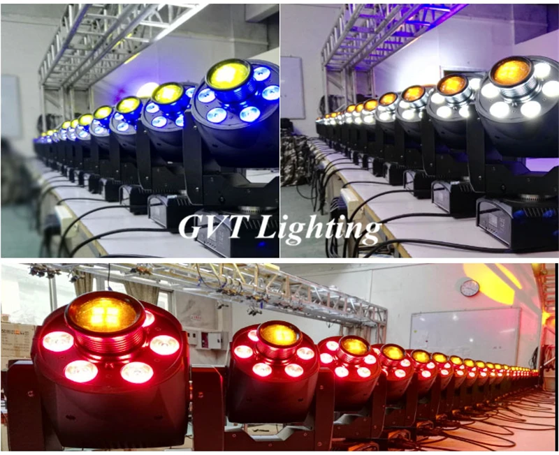 Новое поступление светодиодная подвижная головная лампа 6*12 Вт + 30 gobo для свадьбы 2