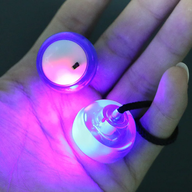 1pc 2 Balls Funny Fingers Decompression Toys for Kids Yoyo Led Lights Colorful Ball Birthday Halloween Christmas Gifts|yoyo toys|toy yoyoyoyo led |