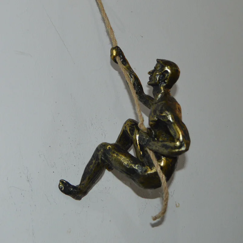 

Retro Rock Climbing Figures Resin Sculpture Figures Wall Decorations Pendant Wall Statue Living Room Wall Decorations R572