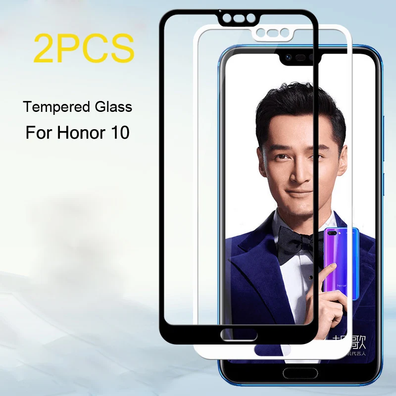 Стекло для Huawei Honor 10 тонкое 9H 2.5D полное покрытие защитная пленка из закаленного стекла 6G 64G honor10 5 84