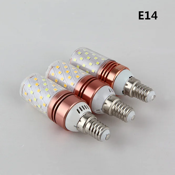 Светодиодная лампа-Кукуруза E27 E14 SMD2835 220 В переменного тока 12 Вт 16 10 шт. | Лампы и