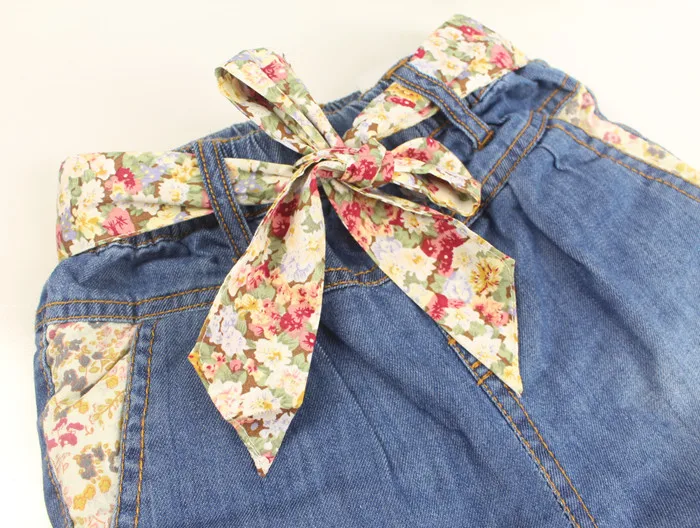 Джинсовые платья для девочек джинсы из двух видов ткани детские хлопковые мягкие