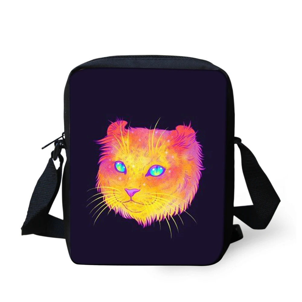 WHOSEPET Black Cat Crossbody Bag Kindergarten Casual Small Printing Messenger Designer Children Hand for Girls Sac femme |