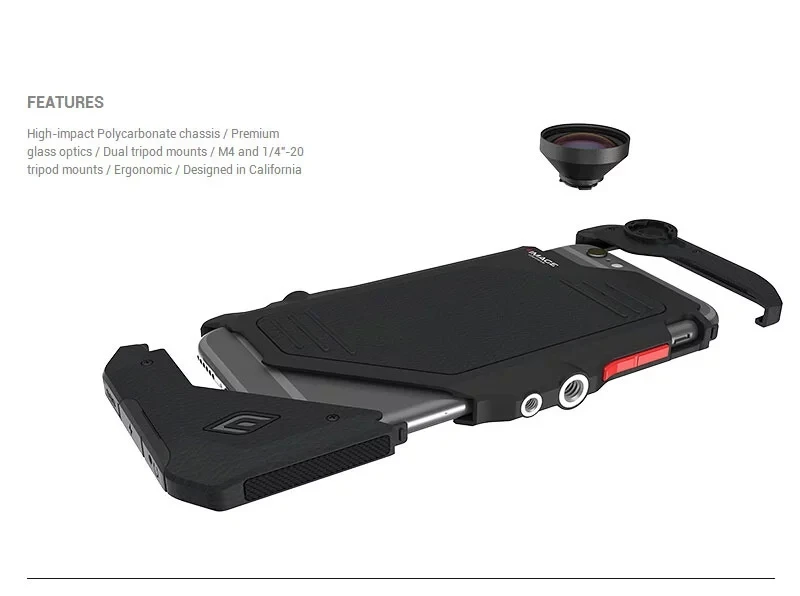 Противоударный призма рыбий глаз Широкий формат объектив чехол для iPhone 6/6S плюс 4