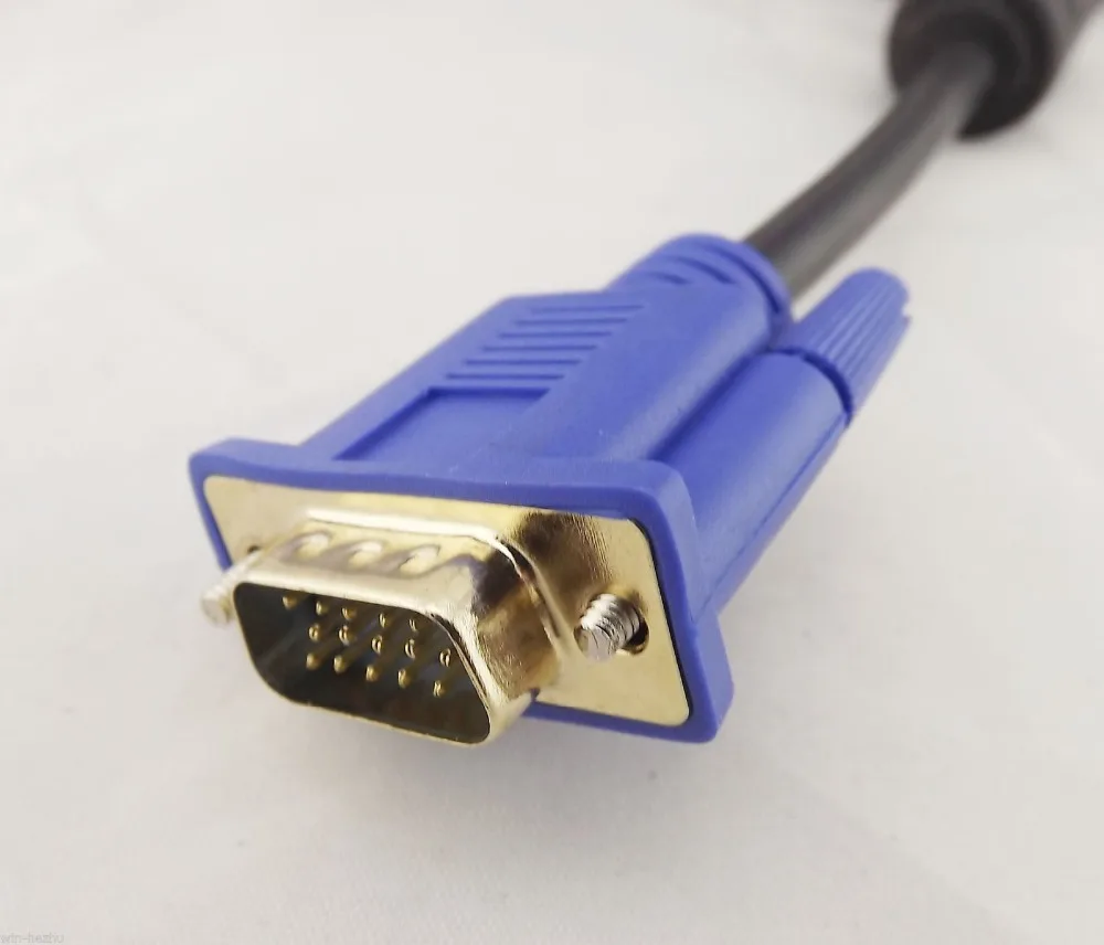 

1pcs Black 1080P HDMI Male To VGA Male 15 PIN Video Converter Adapter Cable for PC DVD HDTV 1.8m