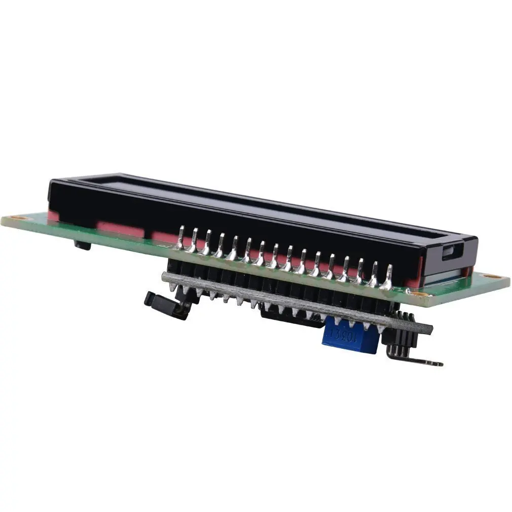 Модуль последовательного интерфейса Iic/i2c/twi Lcd 2. 0 16x2 с синей подсветкой для Arduino Uno