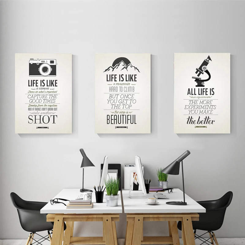 Мотивационный плакат вдохновляющая художественная живопись жизнь цитата на