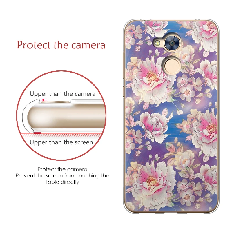 Чехол EiiMoo для Huawei Honor 6A силиконовый чехол с прозрачными краями милый мягкий